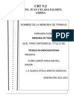 Memoria de Trabajo Karla Michell Flores Garcés