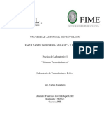 Sistema Termodinámico Práctica Lab 1 UANL IME