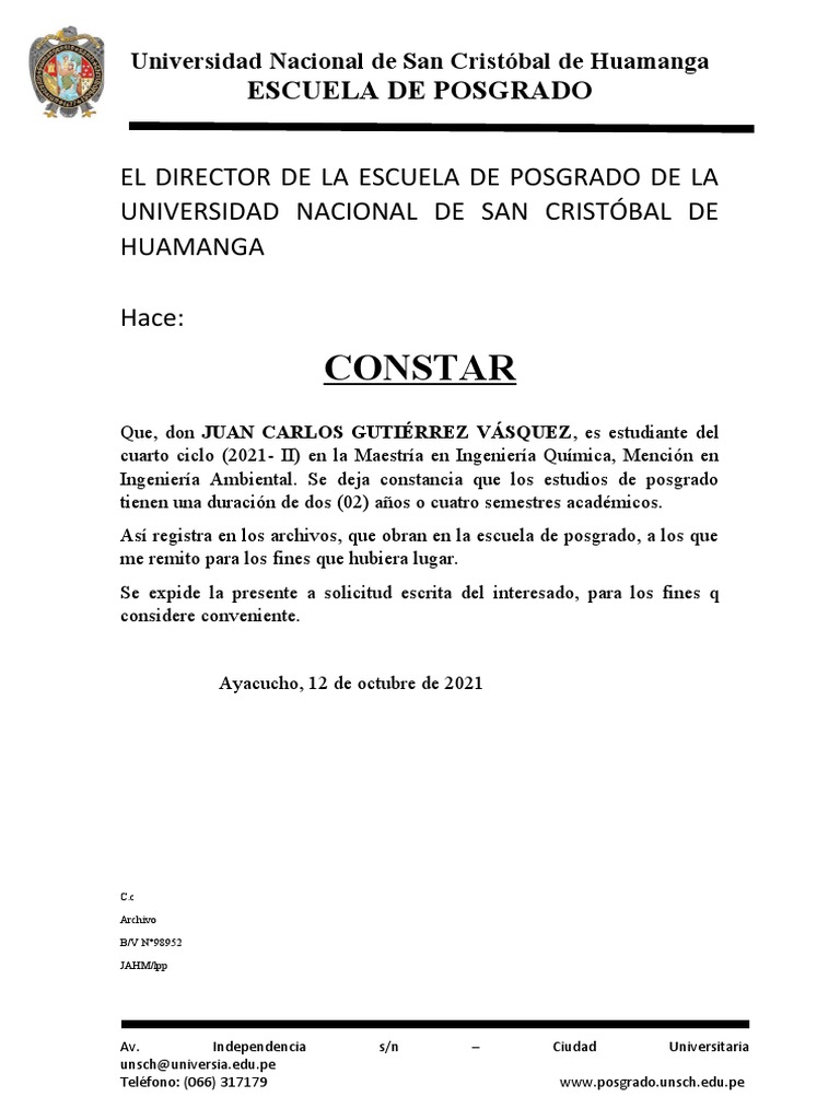 Modelo Constancia Posgrado | PDF | Ciencia y matemáticas, image size:768x1024