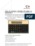 Curso de Matemática Financeira Com Auxílio Da Calculadora HP 12-C E Da Planilha Eletrônica Do Microsof Excel