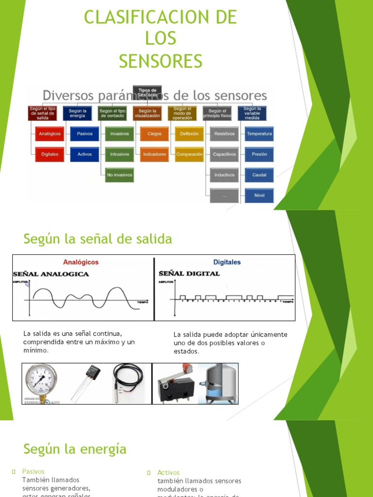 Clasificacion de Los Sensores | PDF | Sensor | Ultrasonido