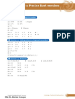 A4 - Cambridge Checkpoint Maths Practice Book 7 Answers