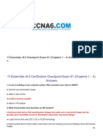 IT-Essentials v8.0 Checkpoint Exam #1 (Chapters 1 - 4) Answers - CCNA6