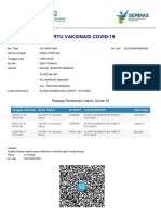 Kartu Vaksinasi Covid-19: Riwayat Pemberian Vaksin Covid-19