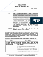 DC No. 2020-0355 Reiteration of The Minimum Public Health Standards For COVID-19 Mitigation During The Holidays