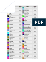 Cores HTML