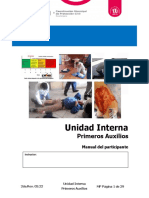 Unidad Interna: Primeros Auxilios