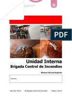 Unidad Interna: Brigada Control de Incendios