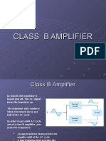 Class B Amplifier