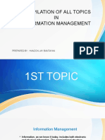 TOPICS IN INFORMATION MANAGEMENT