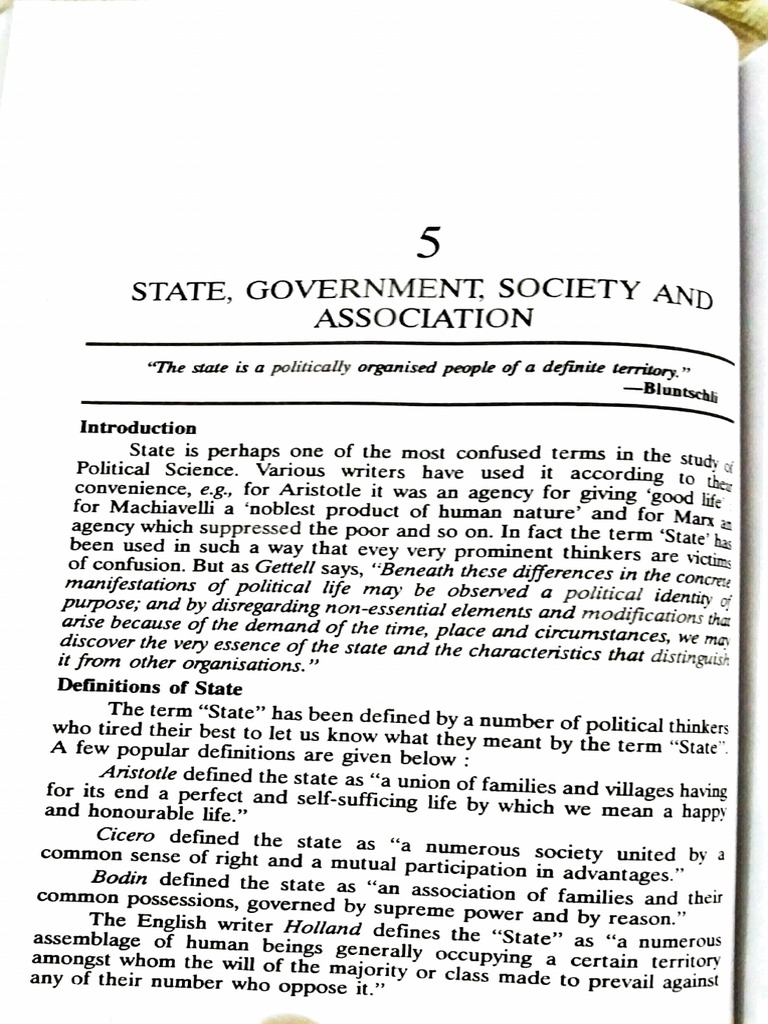 Meaning, Definition and Elements of State PDF Sovereignty