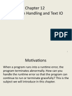 12 Exception Handling and Text IO