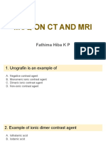 MCQ On CT and Mri