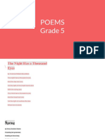 Poems Grade 5