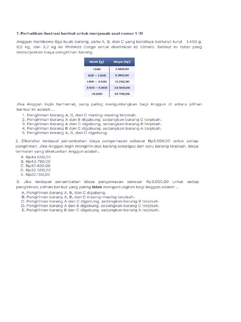 Soal Latihan Penalaran Matematika Pdf