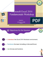 DLAC - Microsoft Excel 2016 Fundamentals Workshop