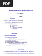 Appunti Di Diritto Del Lavoro e Sindacale