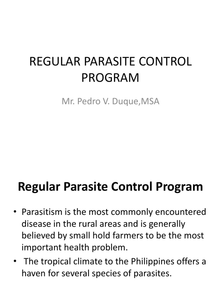 Eurytrema Escuderoi Control Program | PDF | Parasitism | Nematode