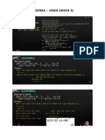 Algebra - Onde (Week 3)