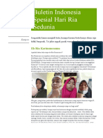 Buletin Indonesia Spesial Hari Ria Sedunia: 30 Juli 2022