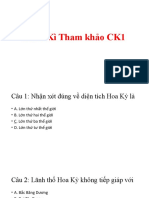 Đáp án HOA Kì Tham khảo CK1