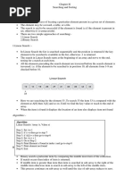 Chapter II Searching Sorting