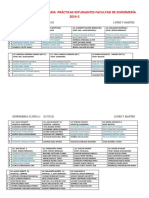 Malla sede hospitalaria prácticas estudiantes enfermería 2014-2