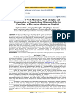 The Effect of Work Motivation, Work Discipline and Compensation On Organizational Citizenship Behavior (Case Study at BhayangkaraBondowoso Hospital)