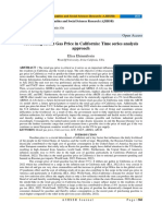 Modelling Retail Gas Price in California: Time Series Analysis Approach