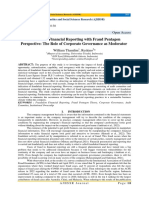 Fraudulent Financial Reporting With Fraud Pentagon Perspective: The Role of Corporate Governance As Moderator