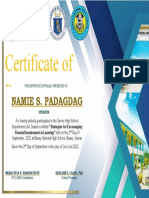 Certificate SLAC