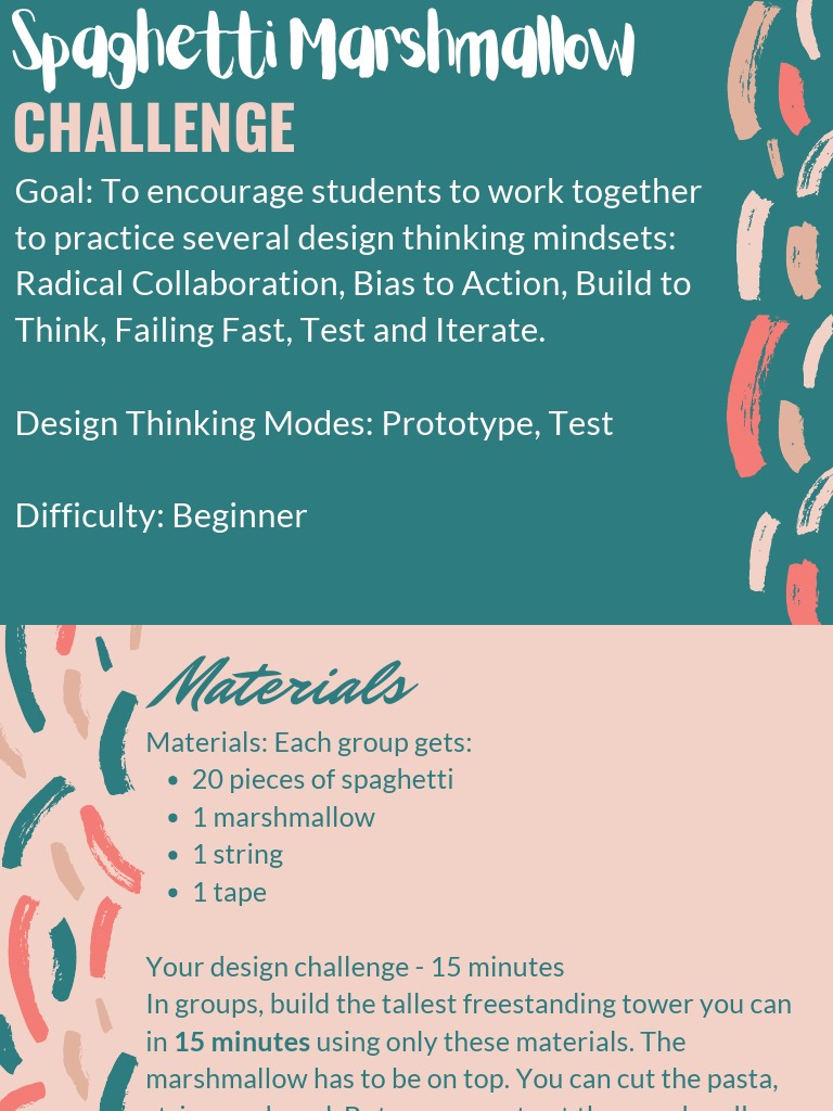 Activity 5 Marshmallow Challenge PDF