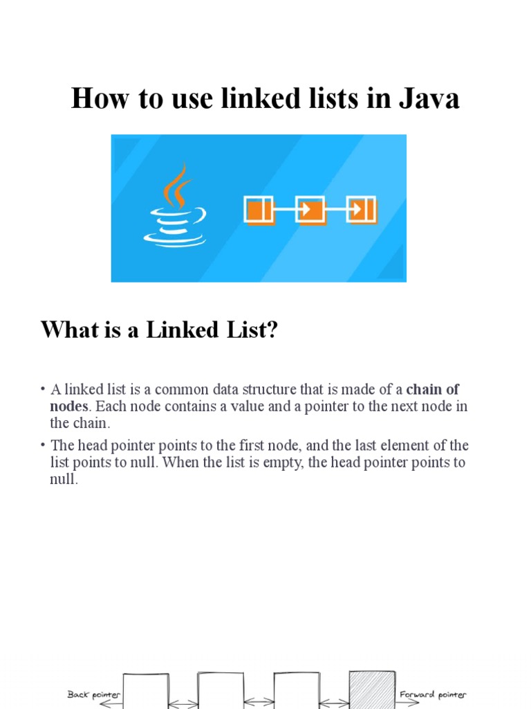How To Use Linked Lists in Java | PDF | Pointer (Computer Programming ...