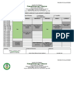 Bumatay PNC SDAS FO 25 SA Class and Duty Schedule