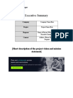 ProjectManager Executive Summary Template ND