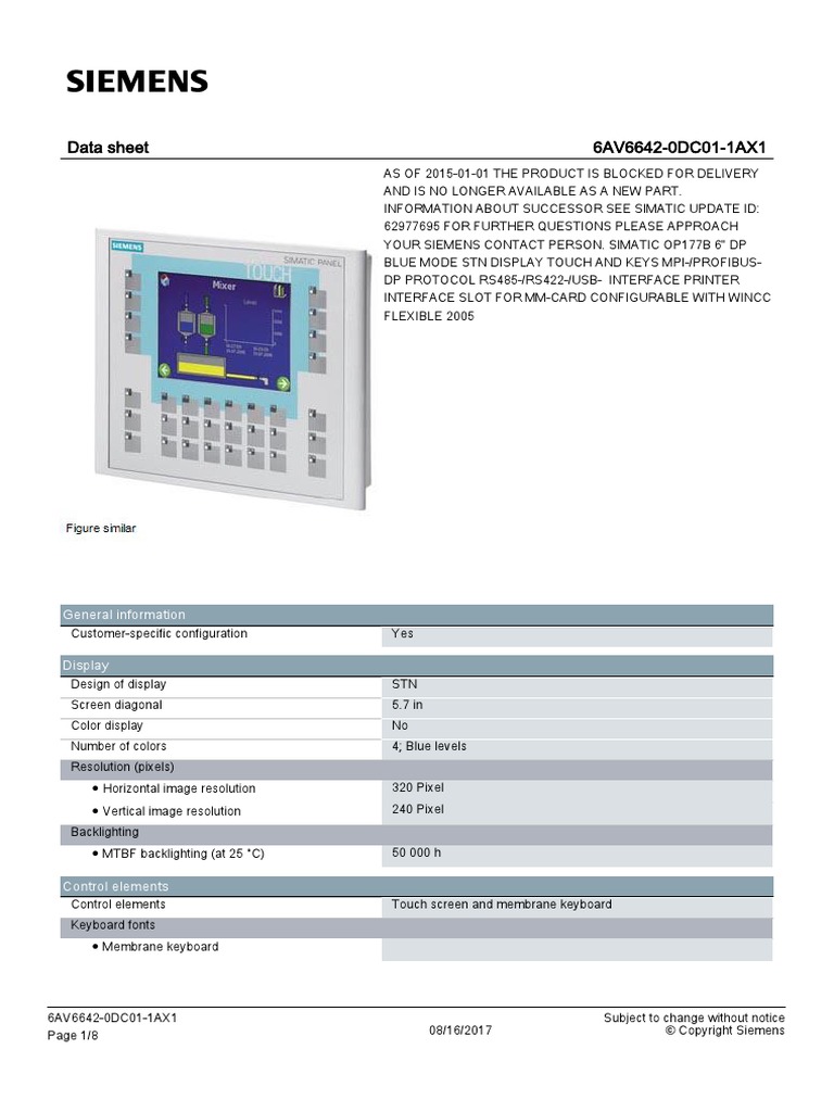 6av6642 0dc01 1ax1 Datasheet | PDF | Computer Keyboard | Computer Science