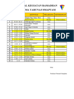 Jadwal Kegiatan Ramadhan