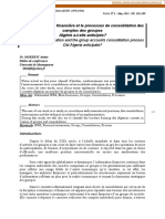 La Communication Financière Et Le Processus de Consolidation Des Comptes Des Groupes Algérie A-T-Elle Anticipée