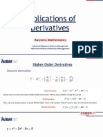 Applications of Derivatives