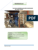 Business Plan Projet D Elevage Et de Commercialisation de Poulets de Chair A Bafia