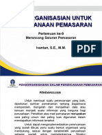 Pengorganisasi untuk Perencanaan Pemasaran