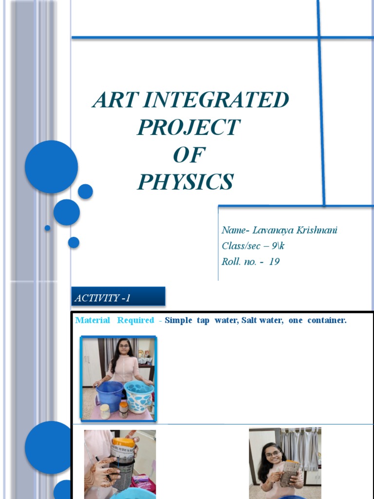 Physics Art Integrated Project PDF