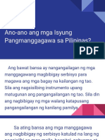 Ano-Ano Ang Mga Isyung Pangmanggagawa Sa Pilipinas