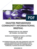 Reps Aquino and Cullen Hold Disaster Preparedness Meeting