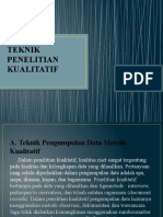 Power Point Teknik Penelitian Kualitatif