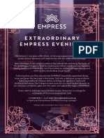 EMPRESS Imperial Evenings 24feb22