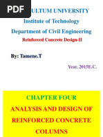 Chapter-4 (Analysis & Design of Columns)