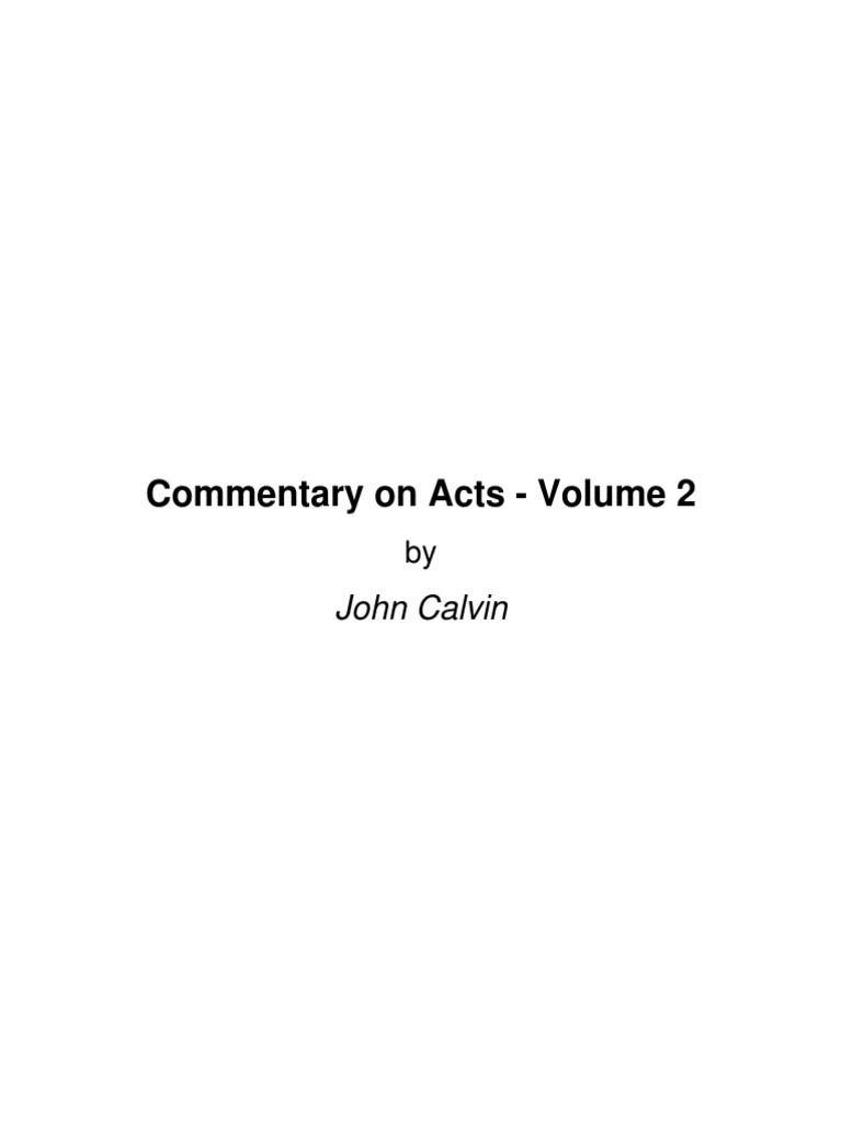 Commentary On Acts 2