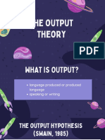 Output Theory