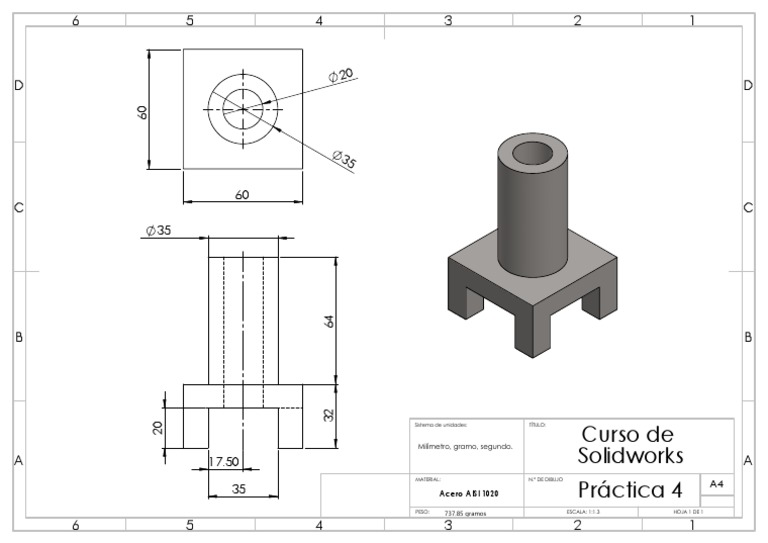 Diseño de Estructuras en Solidworks | PDF